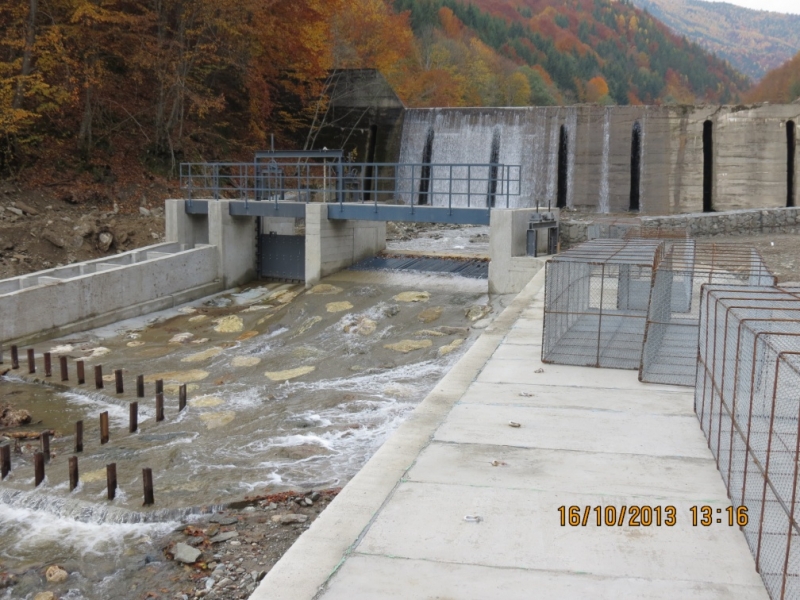 Constructie captare raul Calinesti