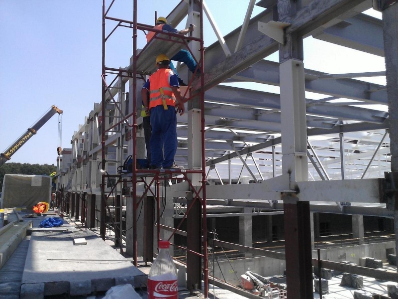 Montaj ansamblu constructie metalica - Magurele